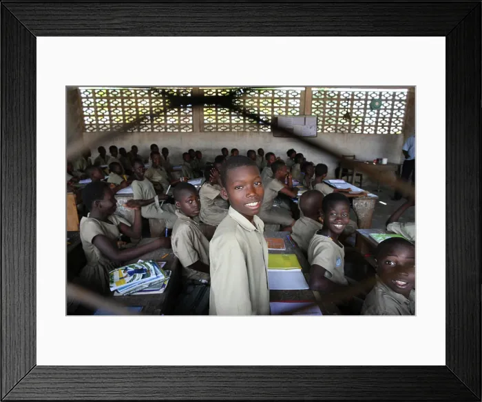 Framed Print : Primary school in Africa