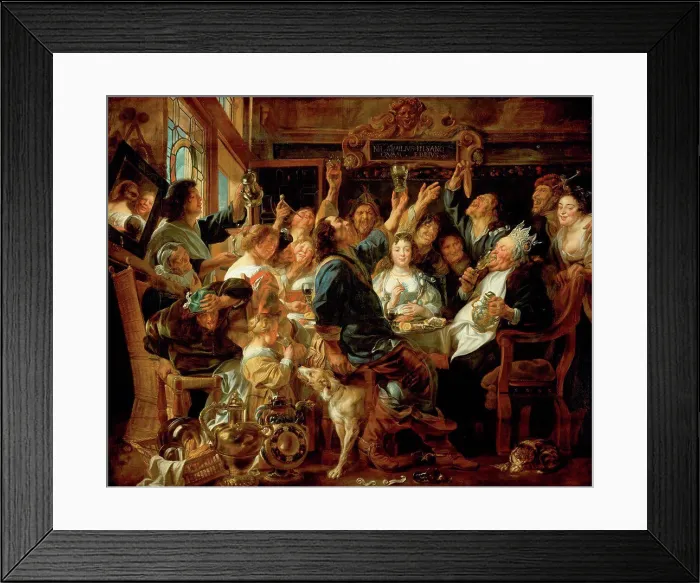 Framed Print : The Feast of the Bean King by Jordaens Framed Print : The Feast of the Bean King by Jordaens