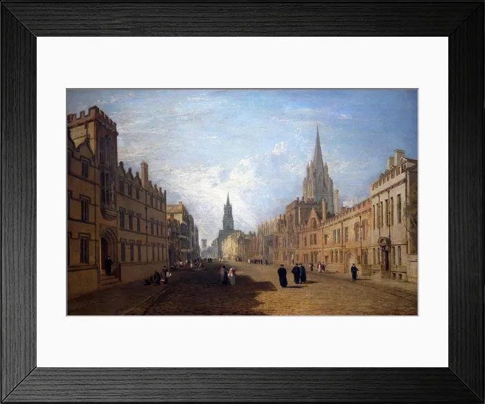 Framed Print : View of the High Street, Oxford Framed Print : View of the High Street, Oxford