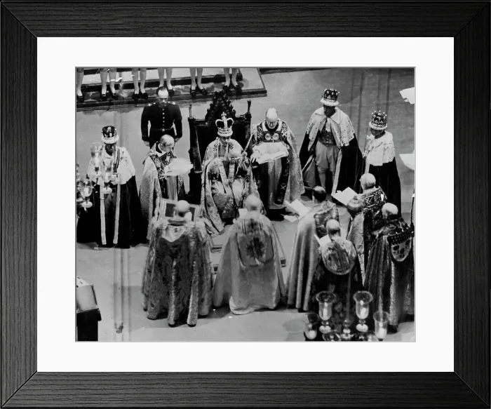 Framed Print : The Coronation of King George VI