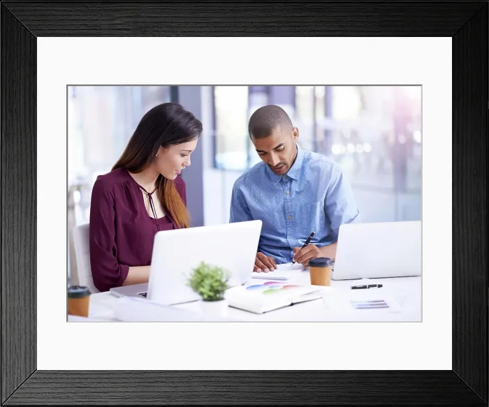 Framed Print : Team, office and planning with people or laptop Framed Print : Team, office and planning with people or laptop
