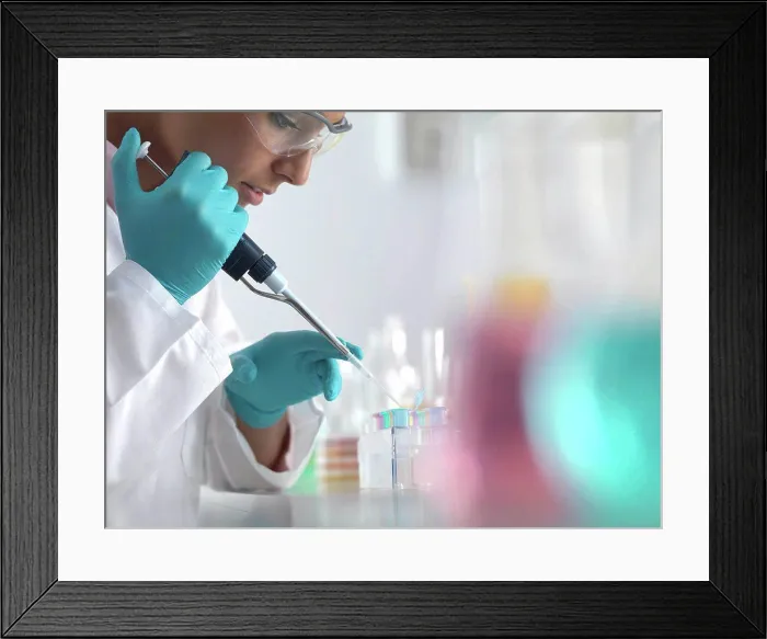 Framed Print : Pharmaceutical research Framed Print : Pharmaceutical research