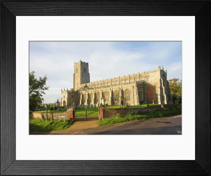 Framed Print : Historic fifteenth century architecture of Holy Trinity church, Blythburgh, Suffolk, England