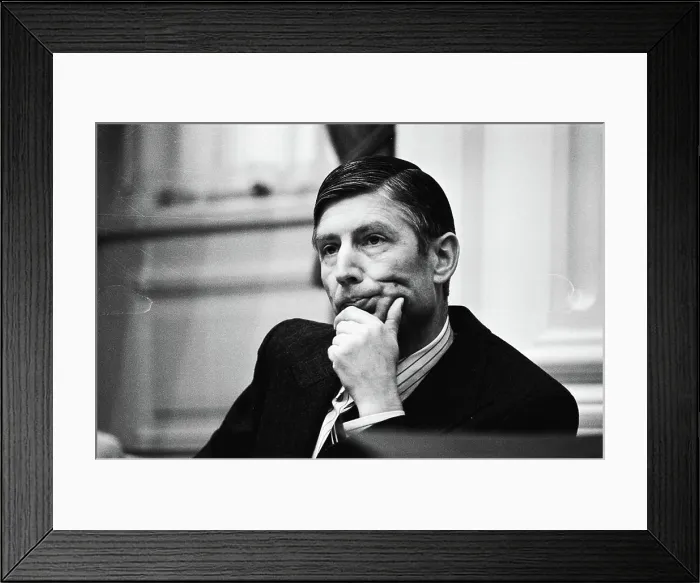Framed Print : Anefo photo collection. Prime Minister of Agt, head. 26 February 1980 Framed Print : Anefo photo collection. Prime Minister of Agt, head. 26 February 1980