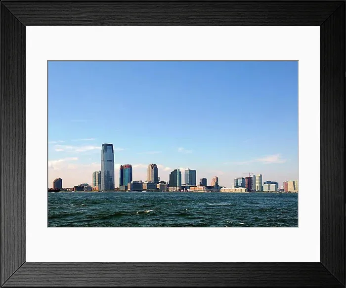 Framed Print : Jersey City Skyline and Hudson River, Jersey City, USA, North America
