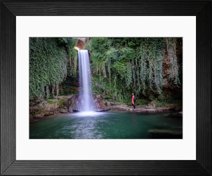 Framed Print : Molinar river, Tobera waterfall Framed Print : Molinar river, Tobera waterfall