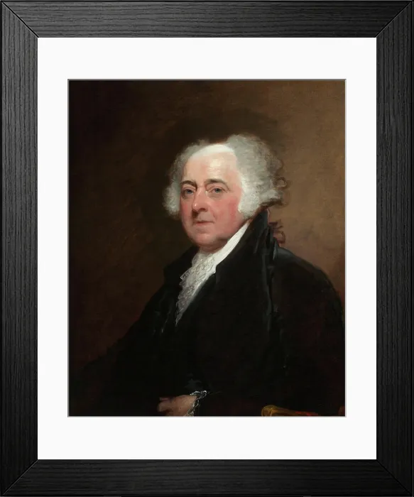 Framed Print : John Adams A18236 Painting; oil on canvas; overall: 73 Framed Print : John Adams A18236 Painting; oil on canvas; overall: 73