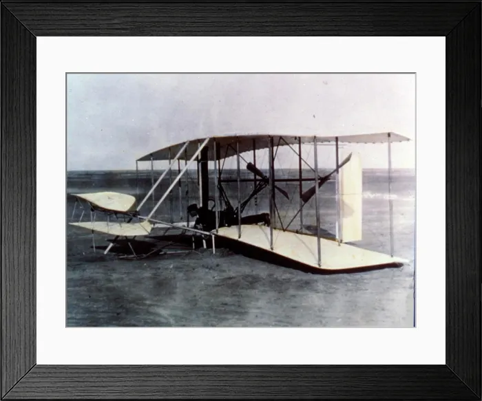Framed Print : The Wright Flyer was the first successful heavier-than-air powered aircraft Framed Print : The Wright Flyer was the first successful heavier-than-air powered aircraft