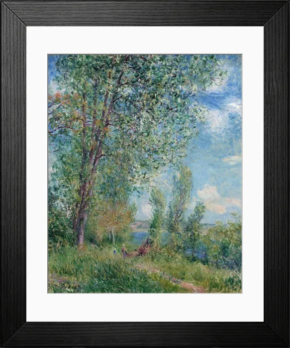 Framed Print : Summer landscape by Alfred Sisley, Oil on canvas, 1890, 1839-1899, Private Collection, 73x59 Framed Print : Summer landscape by Alfred Sisley, Oil on canvas, 1890, 1839-1899, Private Collection, 73x59
