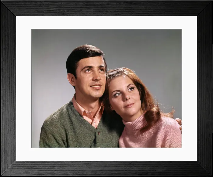 Framed Print : 1960S Portrait Couple Man Woman Wear Sweaters Looking Off To Side Framed Print : 1960S Portrait Couple Man Woman Wear Sweaters Looking Off To Side
