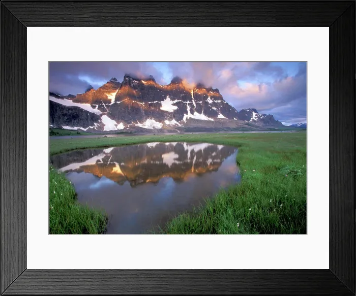 Framed Print : NA, Canada, Alberta, Tonoquin Valley. Jasper National Park. The Ramparts Framed Print : NA, Canada, Alberta, Tonoquin Valley. Jasper National Park. The Ramparts