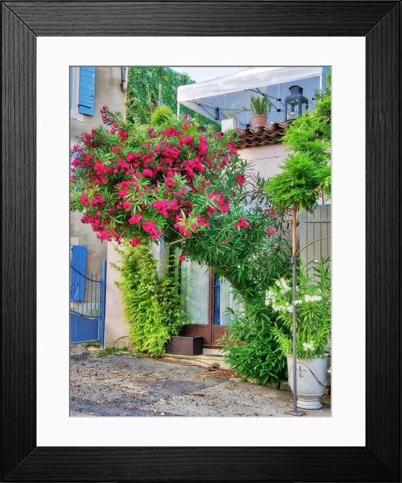 Framed Print : France, Provence. Streets along the small hamlet of Les Huguets near the town of Roussillon. (Editorial Use Only) Framed Print : France, Provence. Streets along the small hamlet of Les Huguets near the town of Roussillon. (Editorial Use Only)