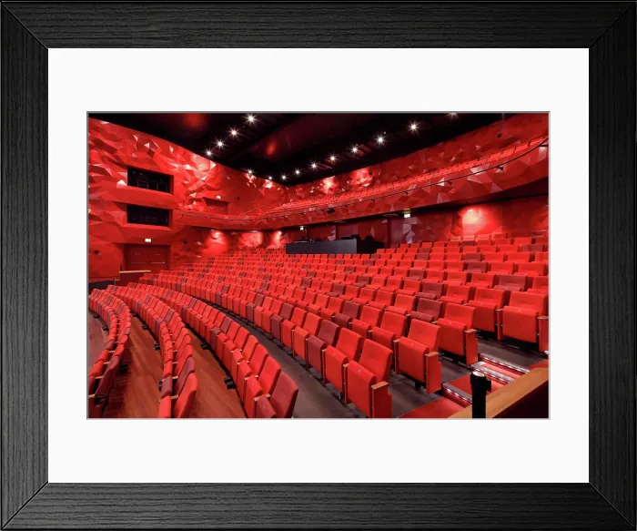 Framed Print : Large auditorium (grote zaal) seen from stage