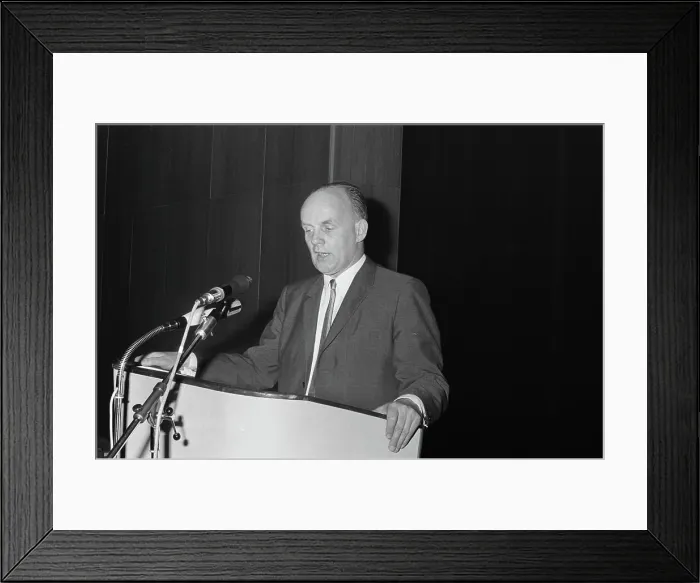Framed Print : Anefo photo collection. 6th general meeting of the European trade movement sector in the Dutch Congressb Framed Print : Anefo photo collection. 6th general meeting of the European trade movement sector in the Dutch Congressb
