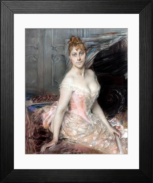 Framed Print : Portrait of the Baroness Malvina-Marie Vitta, Boldini, Giovanni (1842-1931) Framed Print : Portrait of the Baroness Malvina-Marie Vitta, Boldini, Giovanni (1842-1931)