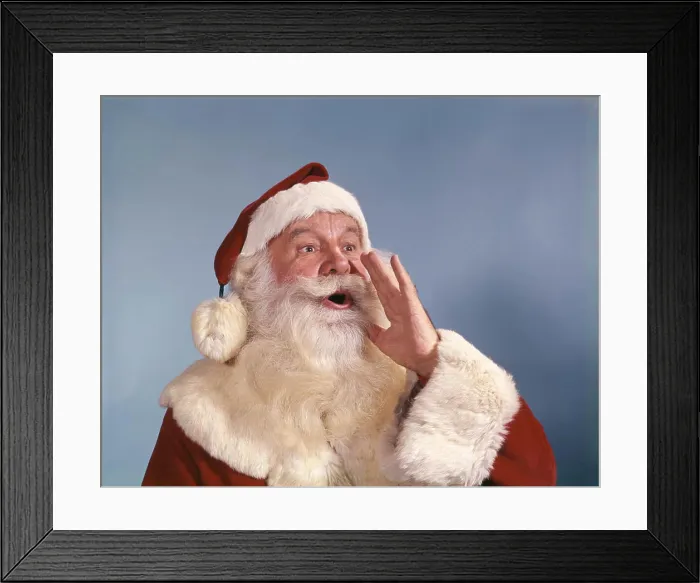 Framed Print : 1960S Santa Claus Calling Out Framed Print : 1960S Santa Claus Calling Out