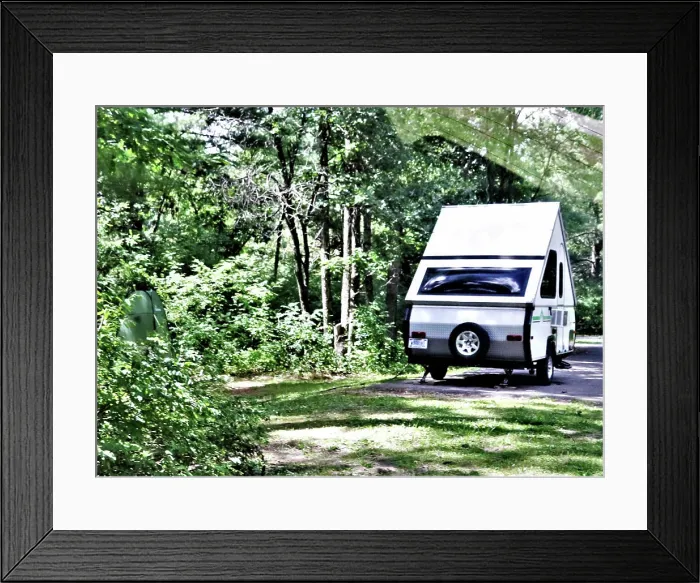 Framed Print : A scene at Pine View Campground is shown July 28 Framed Print : A scene at Pine View Campground is shown July 28