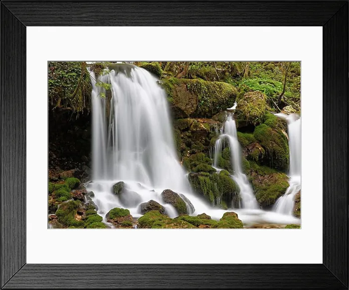 Framed Print : Waterfall in Baerenschuetzklamm gorge, Mixnitz, Pernegg an der Mur, Graz Mountains, Styria, Austria, Europe