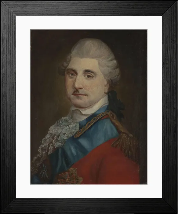 Framed Print : ﻿Portrait of Stanisław August Poniatowski in the uniform of the head of the Corps of Cadets