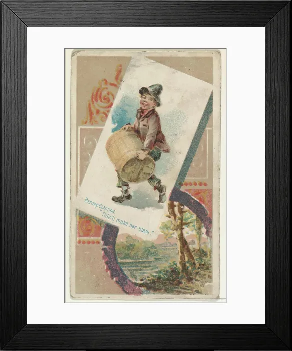 Framed Print : Before Election, 'This'll make her blaze Framed Print : Before Election, 'This'll make her blaze