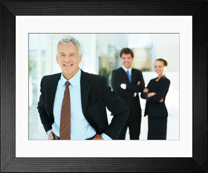 Framed Print : Business man, CEO and smile in portrait