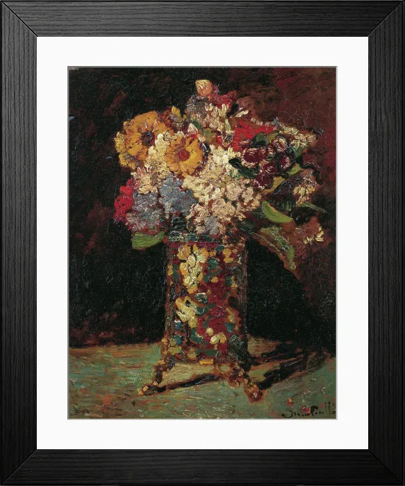 Framed Print : Flower still life by Monticelli
