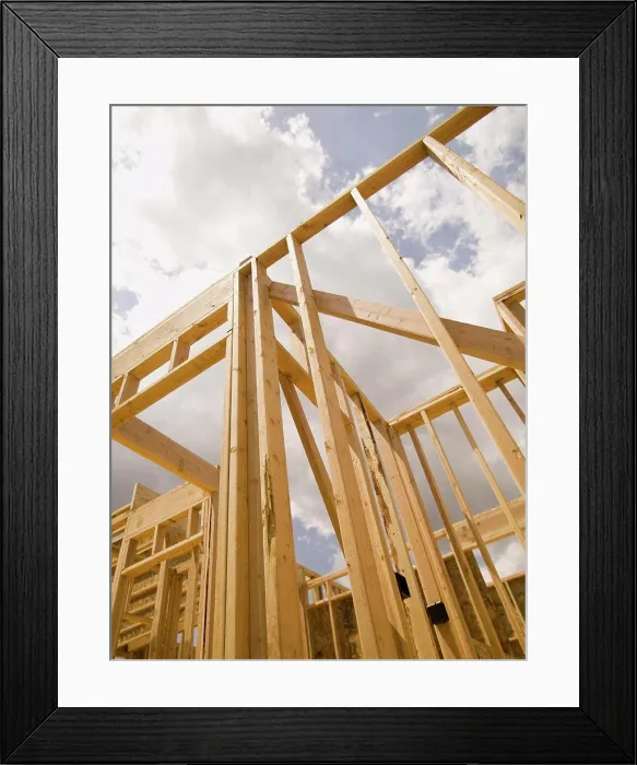 Framed Print : Construction job site Framed Print : Construction job site
