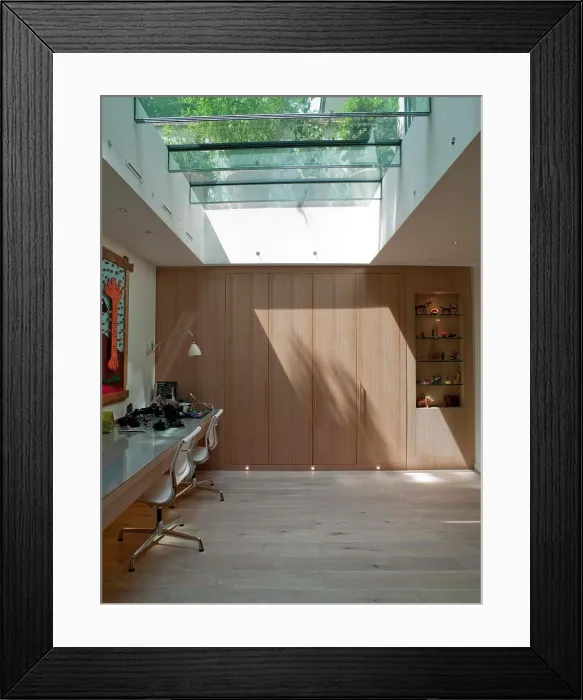 Framed Print : Private House London Glass And New Basement Extension, London, , Architect Unknown