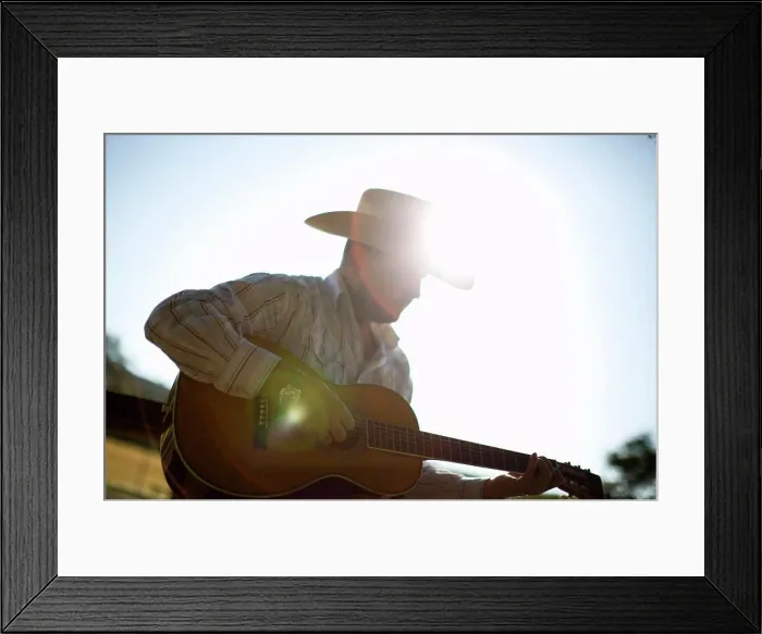 Framed Print : Man playing guitar Framed Print : Man playing guitar
