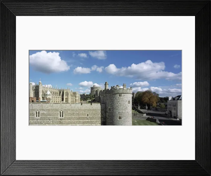 Framed Print : windsor castle windsor castle with the walls