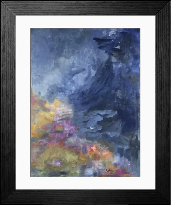Framed Print : Rhapsody in Blue 1996 Ashton Hinrichs (20th C. / American) Oil on Canvas Framed Print : Rhapsody in Blue 1996 Ashton Hinrichs (20th C. / American) Oil on Canvas