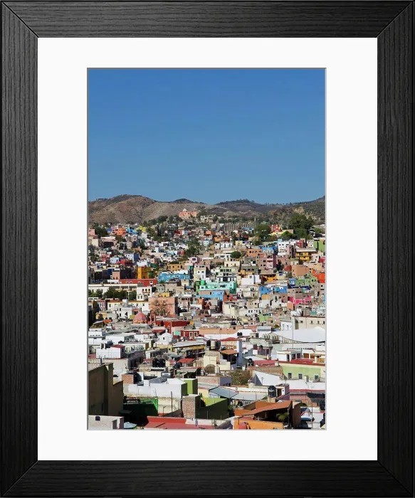 Framed Print : Mexico, Guanajuato, View Of Colorful Buildings In Downtown; Guanajuato Framed Print : Mexico, Guanajuato, View Of Colorful Buildings In Downtown; Guanajuato