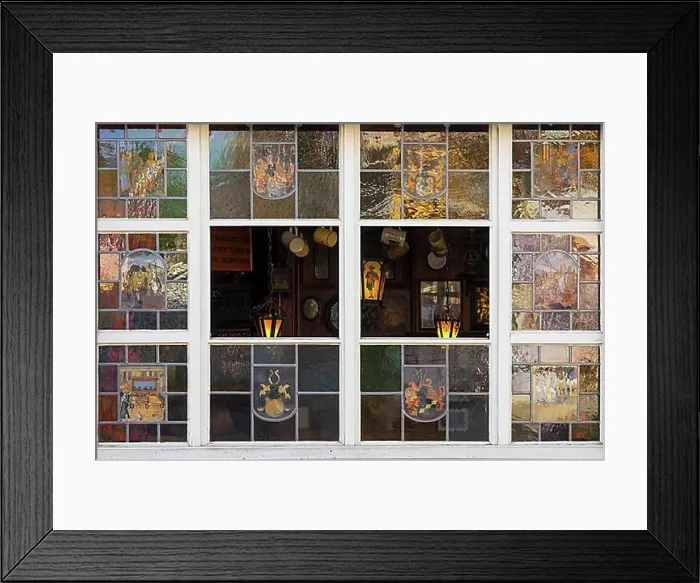 Framed Print : Window with a view into the dining room Framed Print : Window with a view into the dining room