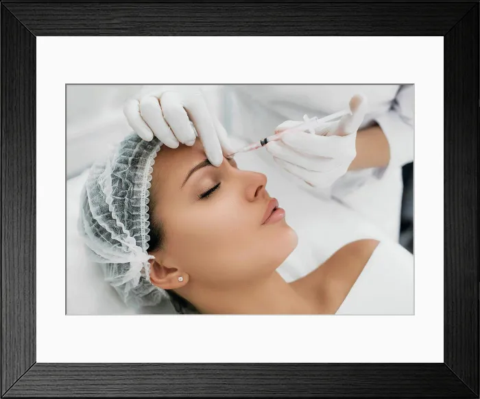 Framed Print : Cosmetic injection Framed Print : Cosmetic injection