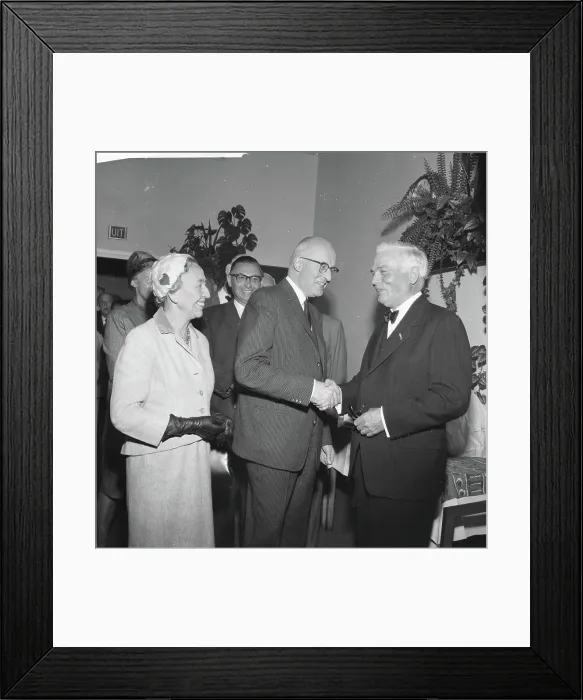 Framed Print : Anefo photo collection. Farewell reception professor Fletcha (director of eye hospital). October 4, 1961 Framed Print : Anefo photo collection. Farewell reception professor Fletcha (director of eye hospital). October 4, 1961