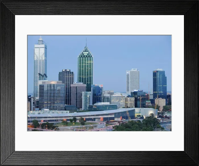 Framed Print : Perths skyline