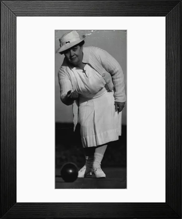 Framed Print : Women championship bowls at city green