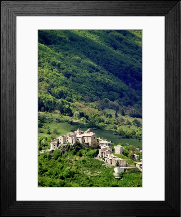 Framed Print : Landscape, Roccacaramanico, Abruzzo, Italy Framed Print : Landscape, Roccacaramanico, Abruzzo, Italy