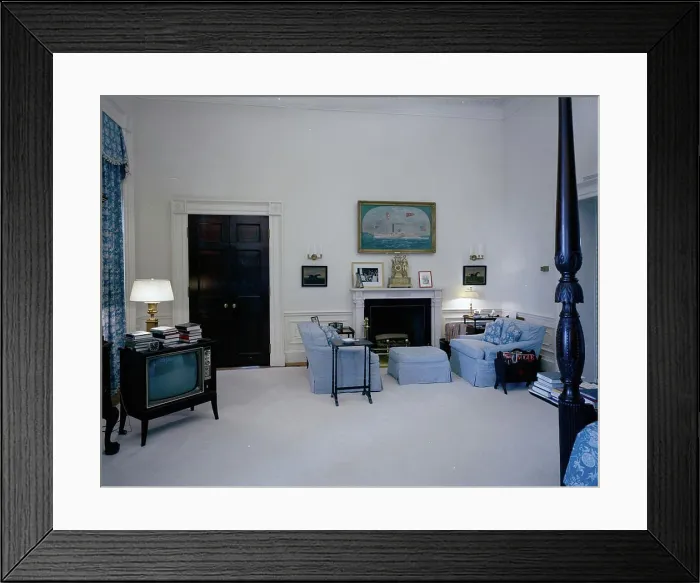 Framed Print : White House Rooms: Red Room, President's bedroom Framed Print : White House Rooms: Red Room, President's bedroom