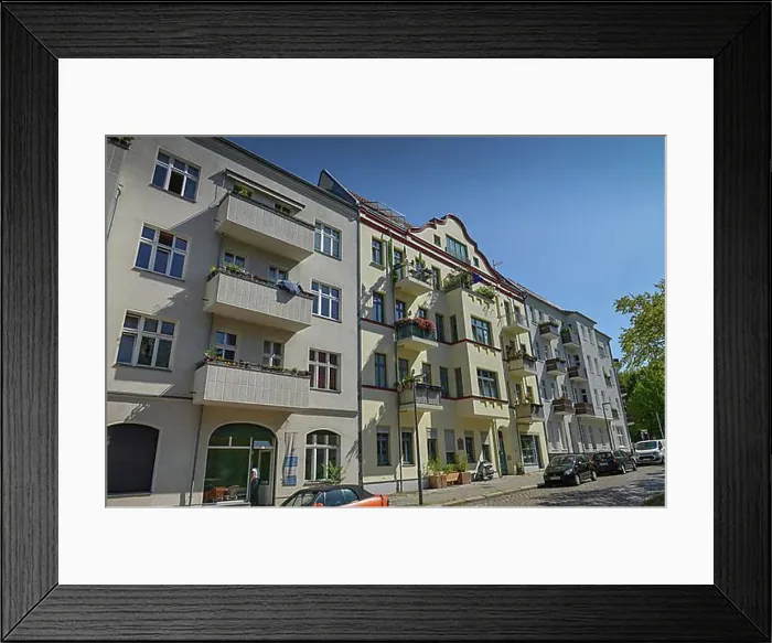 Framed Print : Old buildings, Guertelstrasse, Komponistenviertel, Weissensee, Pankow, Berlin, Germany, Europe Framed Print : Old buildings, Guertelstrasse, Komponistenviertel, Weissensee, Pankow, Berlin, Germany, Europe