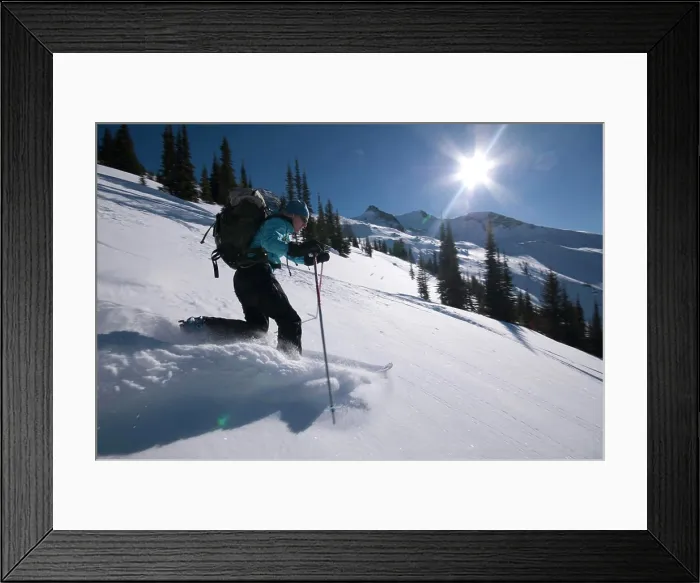 Framed Print : Backcountry skiing in Kokanee Glacier Provincial Park. Nelson, British Columbia, Canada Framed Print : Backcountry skiing in Kokanee Glacier Provincial Park. Nelson, British Columbia, Canada