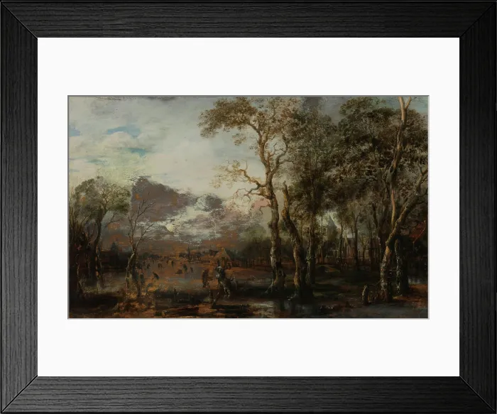 Framed Print : Landscape with Hunter.Landscape with hunter Framed Print : Landscape with Hunter.Landscape with hunter