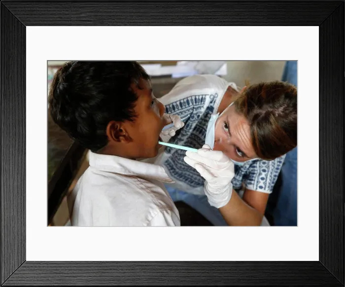 Framed Print : Arrupe Karuna Krom outreach program run by the Catholic church (jesuits) in Battambang, Cambodia. Spanish dentist Framed Print : Arrupe Karuna Krom outreach program run by the Catholic church (jesuits) in Battambang, Cambodia. Spanish dentist