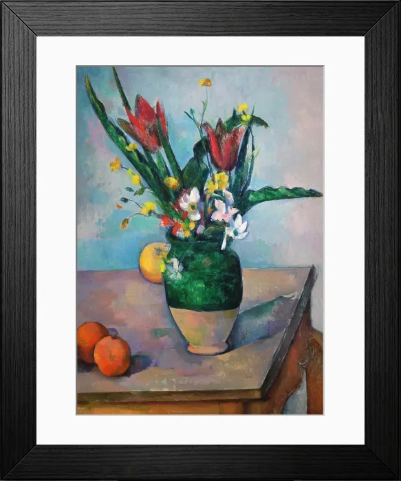 Framed Print : The Vase of Tulips, Paul Cezanne, circa 1890, Art Institute of Chicago, Chicago, Illinois, USA, North America Framed Print : The Vase of Tulips, Paul Cezanne, circa 1890, Art Institute of Chicago, Chicago, Illinois, USA, North America