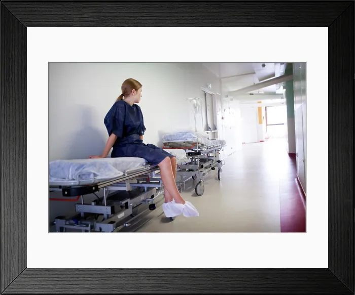 Framed Print : Outpatient surgery