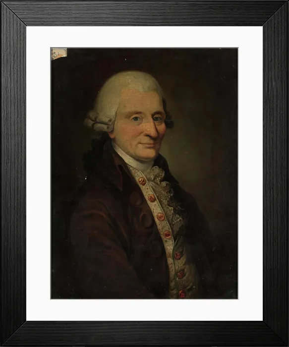 Framed Print : Portrait of the husband in the wig and tailcoat; 18th century (1700-00-00-1799-00-00);Leszczyński Framed Print : Portrait of the husband in the wig and tailcoat; 18th century (1700-00-00-1799-00-00);Leszczyński
