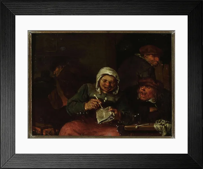 Framed Print : Scene in a tavern. Heemskerck, Egbert van I (1634 / 1635-1704), painter Framed Print : Scene in a tavern. Heemskerck, Egbert van I (1634 / 1635-1704), painter