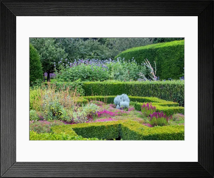 Framed Print : Portion of the very extensive, beautiful gardens at Cawdor Castle, Scotland Framed Print : Portion of the very extensive, beautiful gardens at Cawdor Castle, Scotland