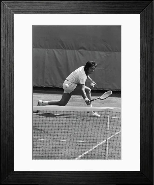 Framed Print : Anefo photo collection. Tennis Championships Milk House, Santana in Aktie. July 14, 1976