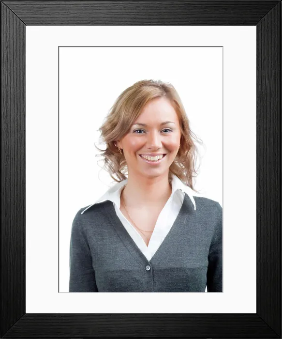 Framed Print : Business woman Business woman Isolated on white background Framed Print : Business woman Business woman Isolated on white background